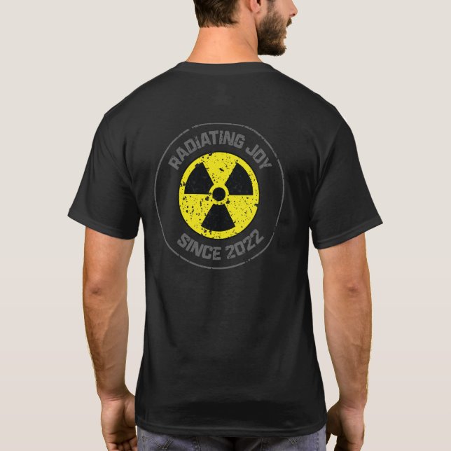 T-shirt Symbole de radiation rayonnant Joie depuis 2022 Gr (Dos)