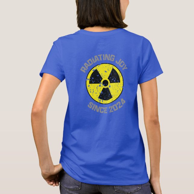 T-shirt Symbole de radiation rayonnant Joie depuis 2024 Gr (Dos)