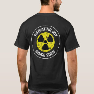 T-shirt Symbole de radiation rayonnant Joie depuis 2025 Gr