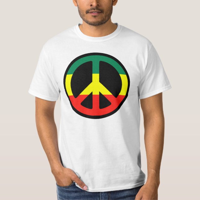 T-shirt Symbole de Rasta Peace (Devant)
