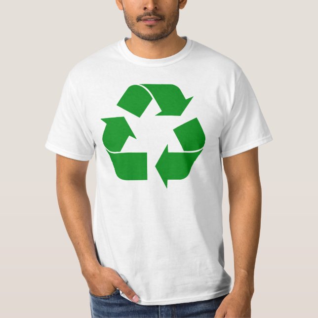 T-shirt Symbole de recyclage - Vert (Devant)