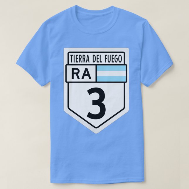 T-shirt SYMBOLE DE ROUTE 3 D'Argentine (Design devant)