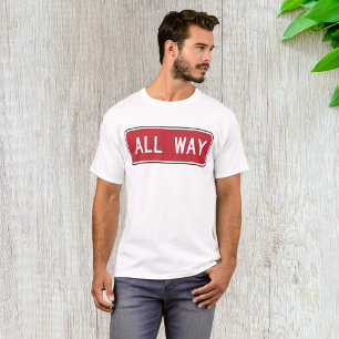 T-shirt Symbole de rue Rouge tout-en-long