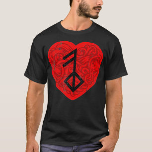 T-shirt Symbole de rune viking pour l'amour Ancien Norse R
