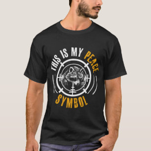 T-shirt Symbole de saison de chasse au raton laveur