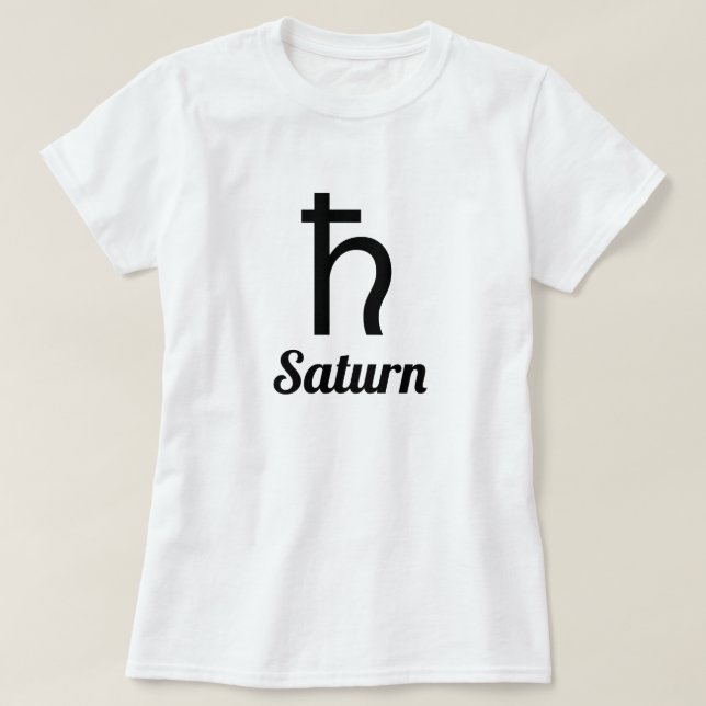 T-shirt Symbole de Saturne (Design devant)