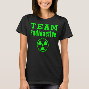 T-shirt Symbole de signe radioactif de l'équipe nucléaire