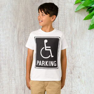 T-shirt Symbole de stationnement en fauteuil roulant