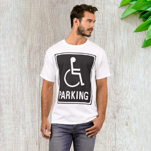 T-shirt Symbole de stationnement en fauteuil roulant