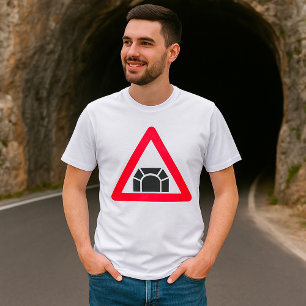 T-shirt Symbole de trafic du panneau d'avertissement du tu