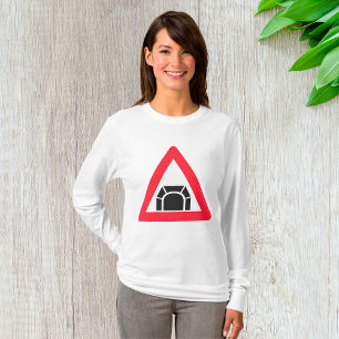 T-shirt Symbole de trafic du panneau d'avertissement du tu