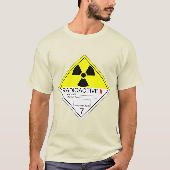 T-shirt Symbole de transport des matières radioactives Cat (Devant)