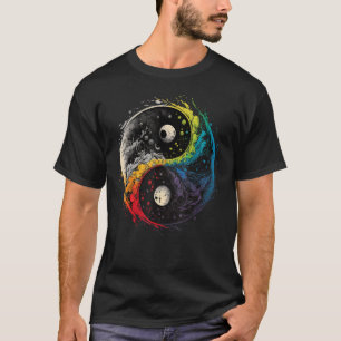 T-shirt Symbole de Yin Yang du taoïsme coloré sur Zen Taij