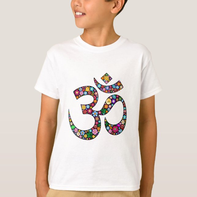 T-shirt SYMBOLE DE Yoga Om Aum Namaste (Devant)