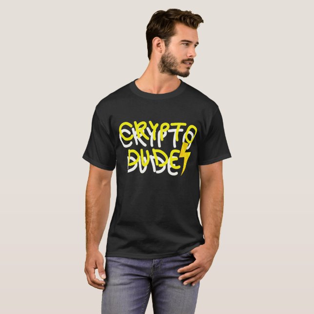 T-shirt SYMBOLE D'ÉNERGIE Funky Crypto Dude (Devant entier)