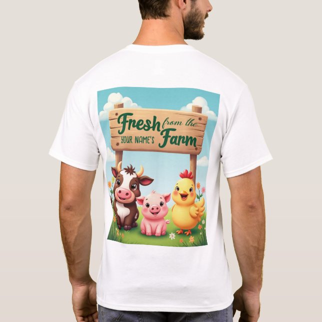 T-shirt Symbole des animaux de ferme (Dos)