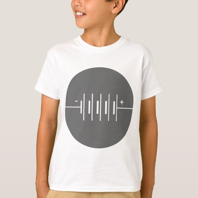 T-shirt Symbole des piles cerclées (Devant)