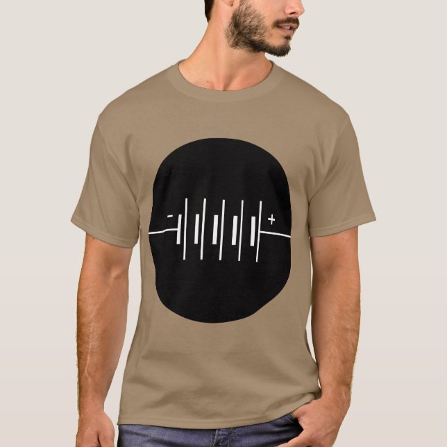 T-shirt Symbole des piles cerclées (Devant)