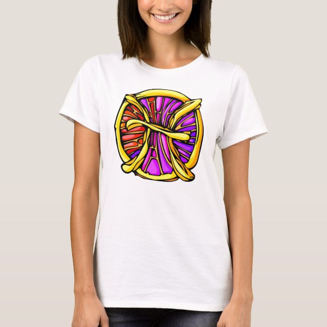 T-shirt Symbole des pinces de couleur Gemstone (Devant)