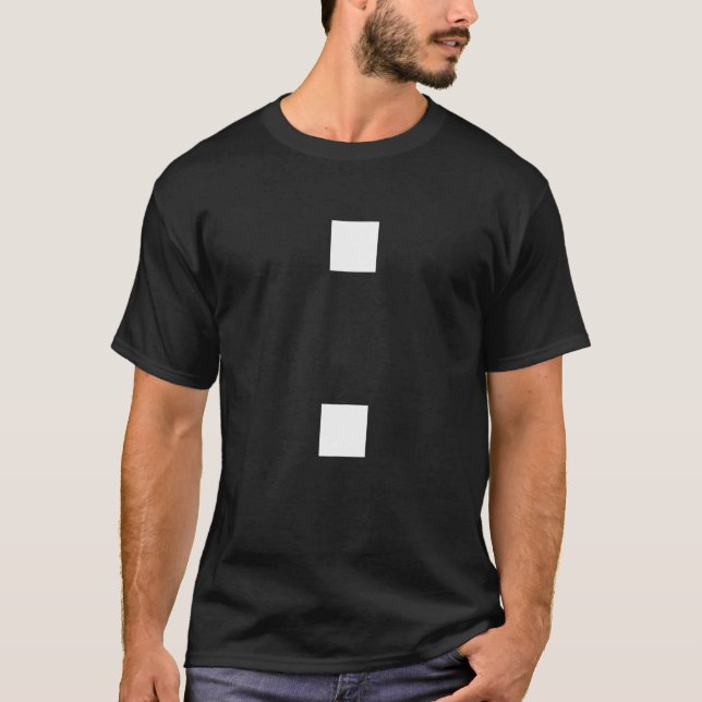 T-SHIRT SYMBOLE DEUX-POINTS SIGNE PONCTUATION (Devant)