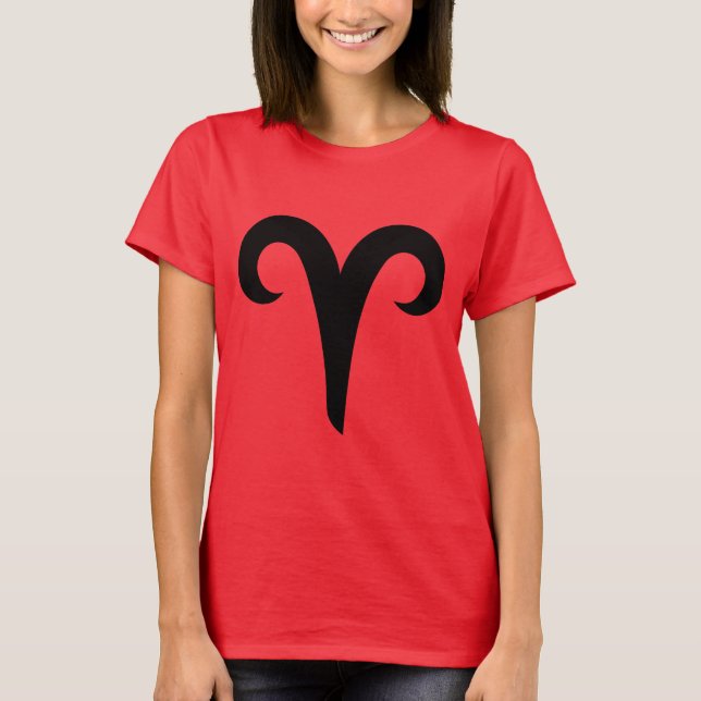 T-shirt Symbole d'horoscope de signe de zodiaque de Bélier (Devant)