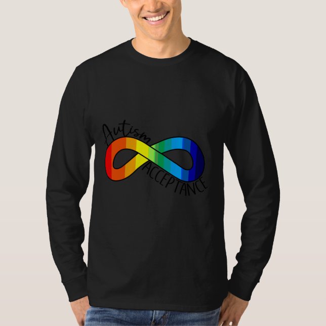 T-shirt Symbole d'infini arc-en-ciel (Devant)