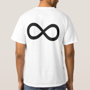 T-shirt Symbole d'infini noir