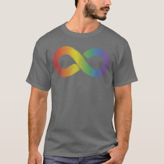 T-shirt Symbole d'infinité arc-en-ciel