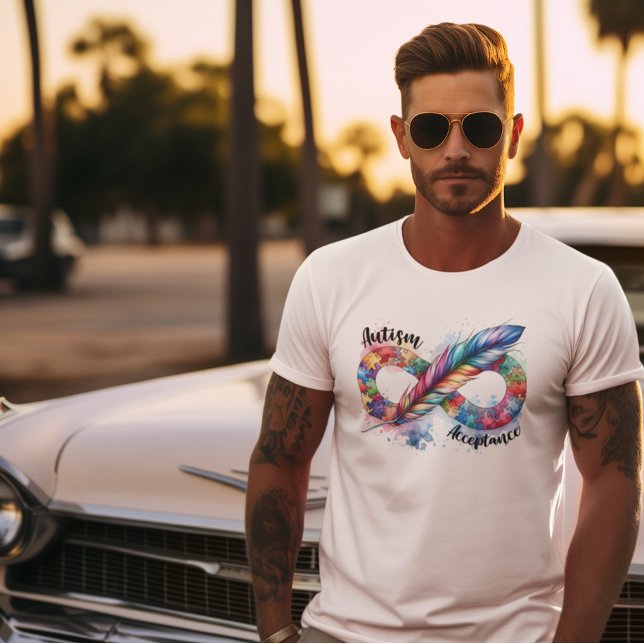 T-shirt Symbole d'infinité de la sensibilisation sur l'aut (Créateur téléchargé)