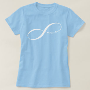 T-shirt Symbole d'infinité de nom personnalisé