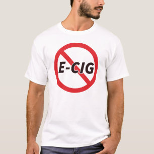 T-shirt Symbole d'interdiction de l'E-Cig interdit