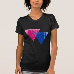 T-shirt Symbole distressed.png de bisexualité