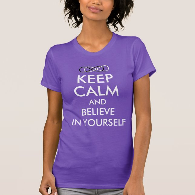 T-shirt Symbole double infini - noir & blanc (Devant)
