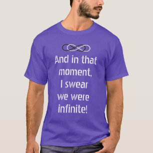 T-shirt Symbole double Infinité - Noir & Blanc + disant