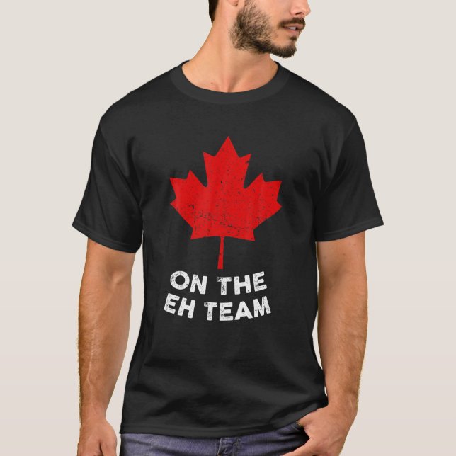 T-shirt Symbole drapeau canadien Feuille d'érable Canada L (Devant)