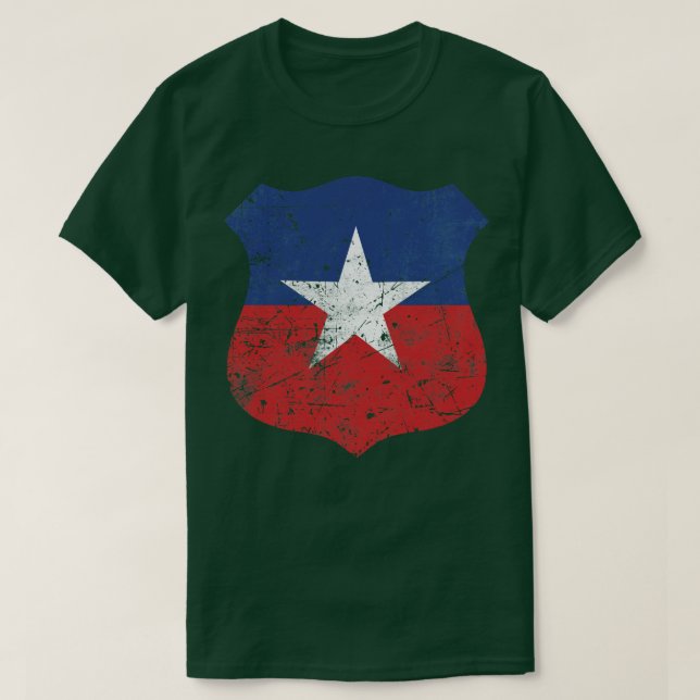 T-shirt SYMBOLE Drapeau Roundel Chili (Design devant)