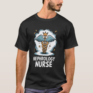 T-shirt Symbole du caducée infirmière néphrologie médicale