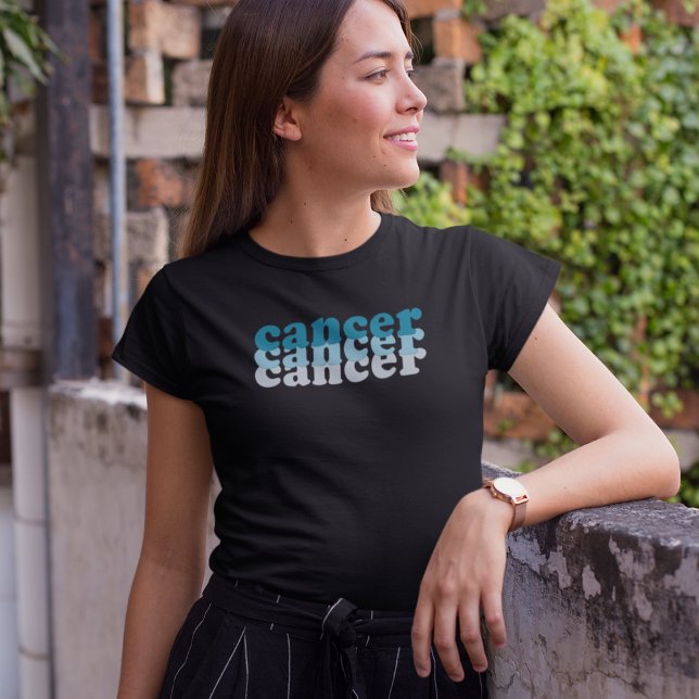 T-shirt Symbole du cancer du zodiaque | Couleur d'alimenta (Créateur téléchargé)