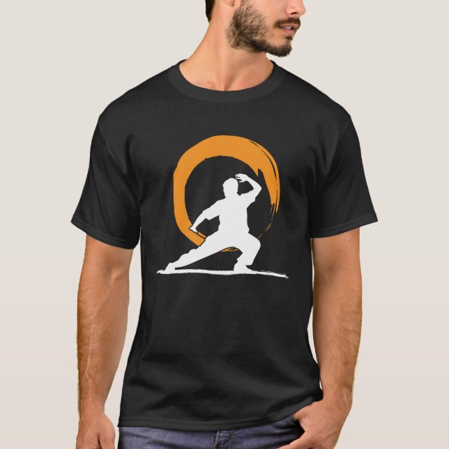 T-shirt Symbole du cercle Tai Chi Qigong Zen (Devant)