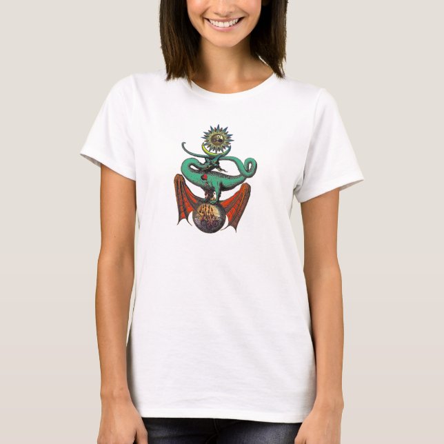 T-shirt Symbole du Dragon médiéval (Devant)