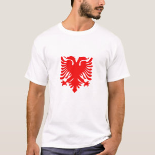 T-shirt Symbole du drapeau albanais