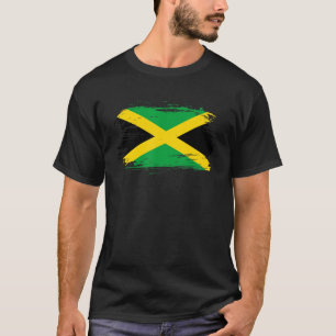 T-shirt Symbole du drapeau jamaïcain I Love Jamaic