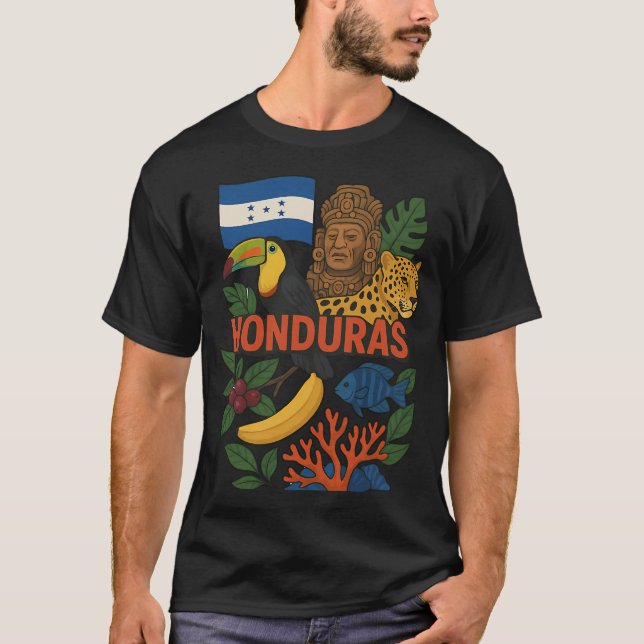 T-shirt Symbole du Honduras (Devant)