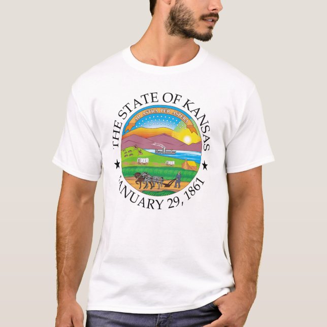 T-shirt Symbole du Kansas (Devant)
