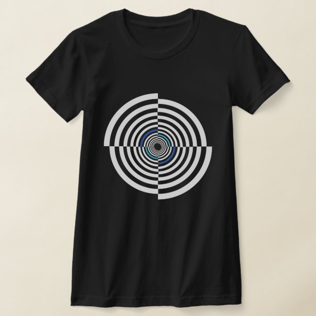 T-shirt symbole du mauvais œil, illusion d'optique (Poser)
