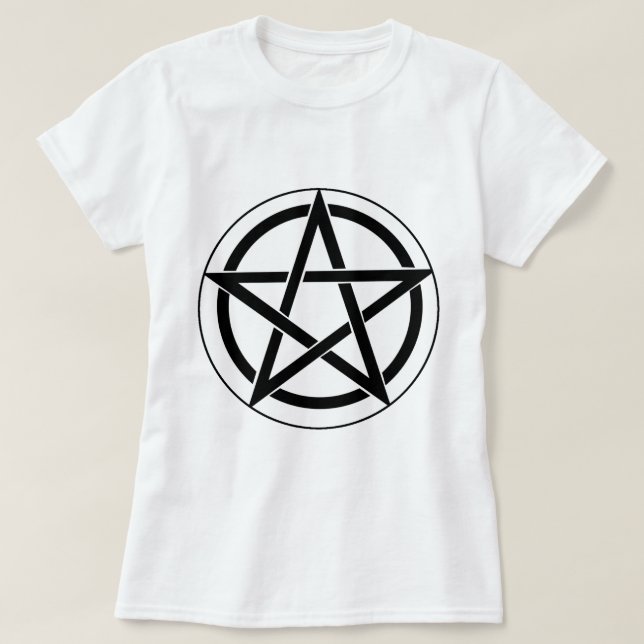 T-shirt Symbole du pentagramme (Design devant)