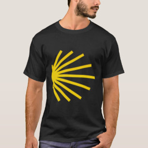 T-shirt Symbole du sentier Camino De Santiago Scallop Shel