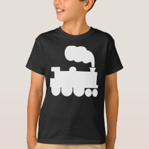 T-shirt Symbole du train à vapeur - Blanc