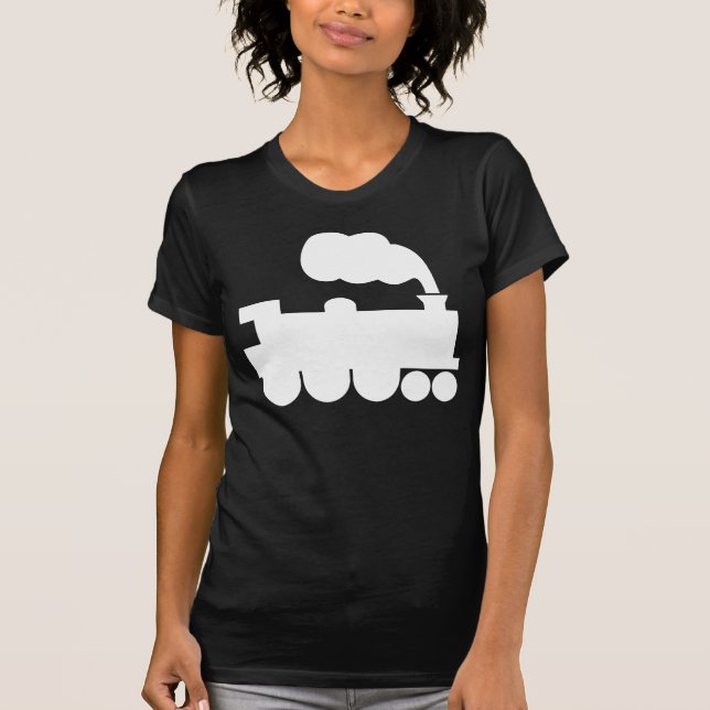 T-shirt Symbole du train à vapeur - Blanc (Devant)