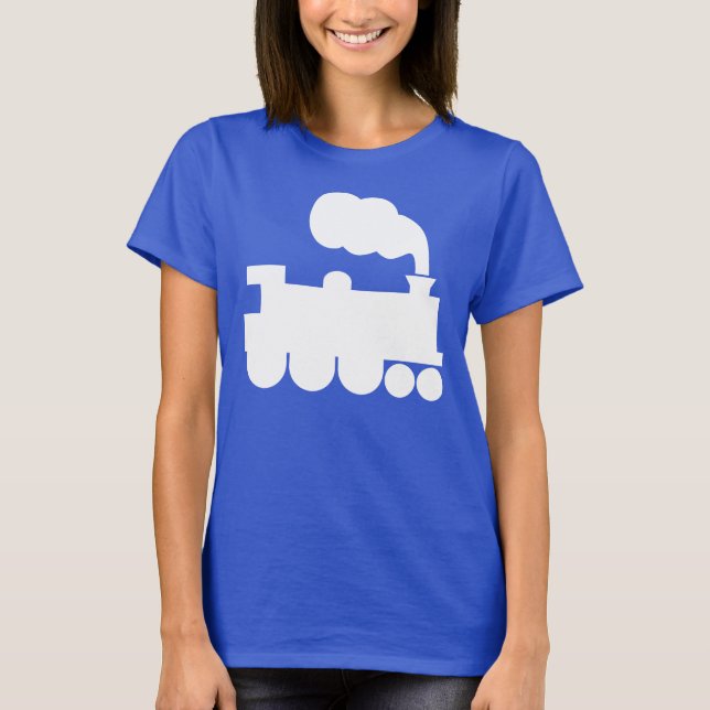 T-shirt Symbole du train à vapeur - Blanc (Devant)